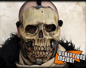 Thanatos flexible skull mask/shoulderpad for larp rev cosplay necromancer sorcerer...