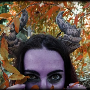 Tiefling, Dragon, Faun, Maleficent horns for LARP, cosplay, etc. (Flexible!)