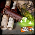 Magic crystal light torch for LARP fantasy renaissance