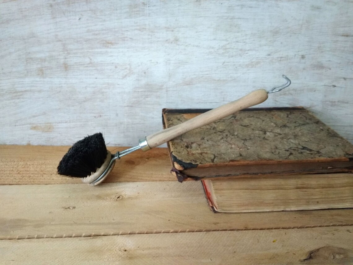 Wooden brush Household Cleaning Wood tool Vintage home decor Etsy