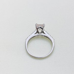 925 Silver Ring Rose Quartz Ring Statement Ring Engagement Ring Proposal Ring Anniversary Gift Birthstone Ring Minimal Ring Present image 5