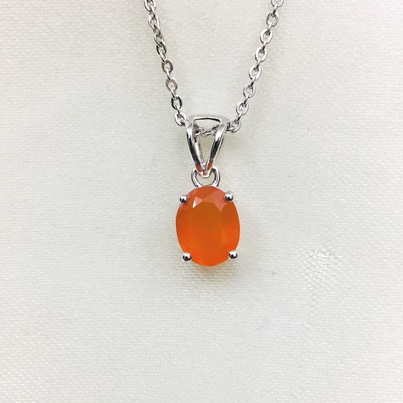 Natural Carnelian Pendant Carnelian Necklace 9x11 Oval Pendant August Birthstone 925 Sterling Silver Pendant Handmade Pendant
