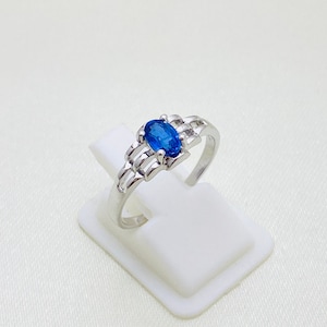 Natural Iolite Gemstone, 925 Sterling Silver, 4X6 MM Oval, Delicate Ring, Faceted Gemstone Ring, Subtle ring, Handmade Ring, Women RIng
