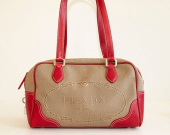 Prada Panier Shoulder Bag / Handbag in Soft Thick Leather -  Norway