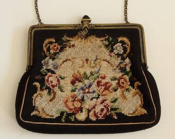 Petit point evening bag ca. 1930