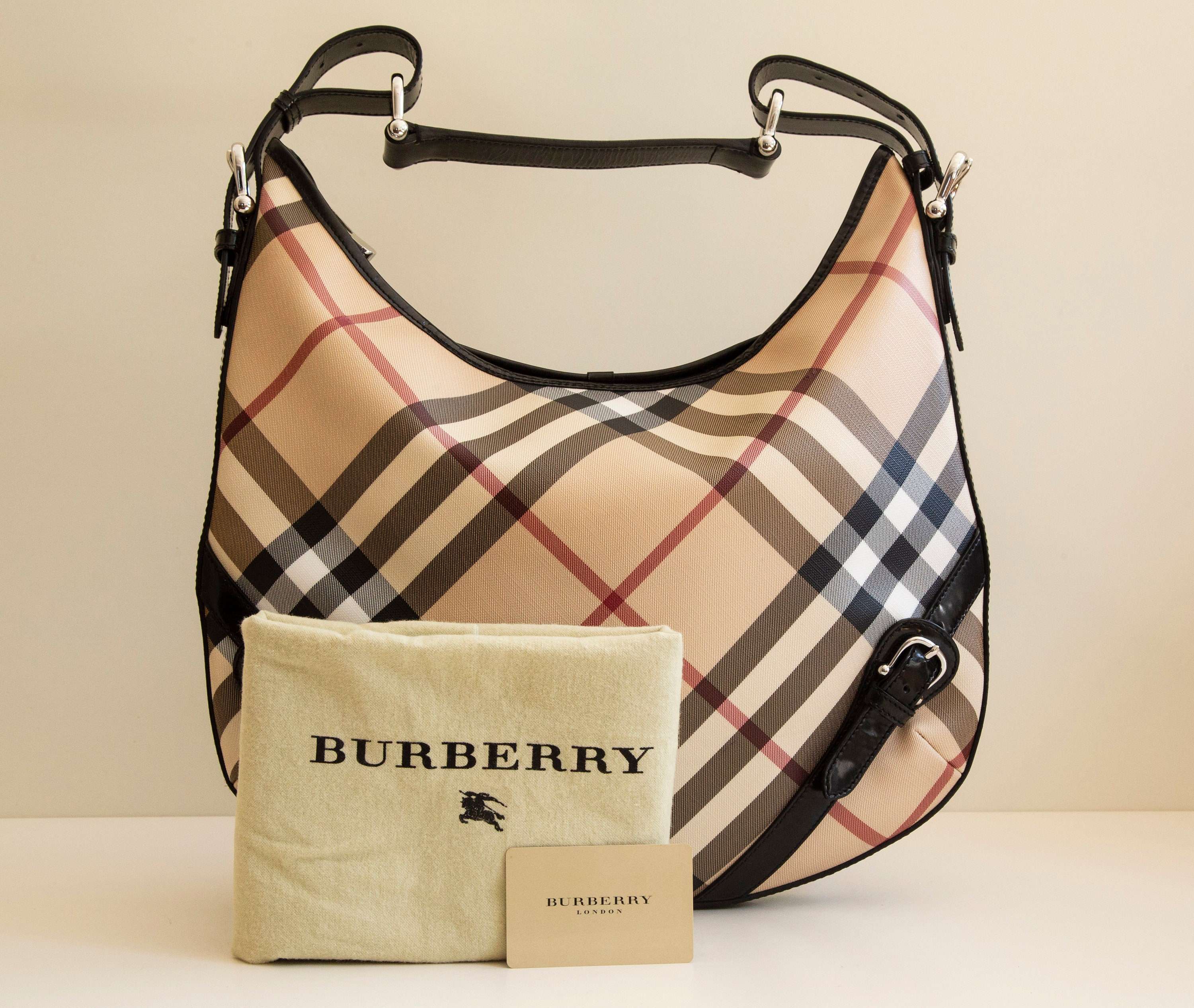 BURBERRY Small Pochette Nova Check Purse Multicolor