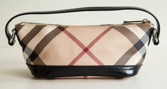 BURBERRY Nova Check Hobo Bag