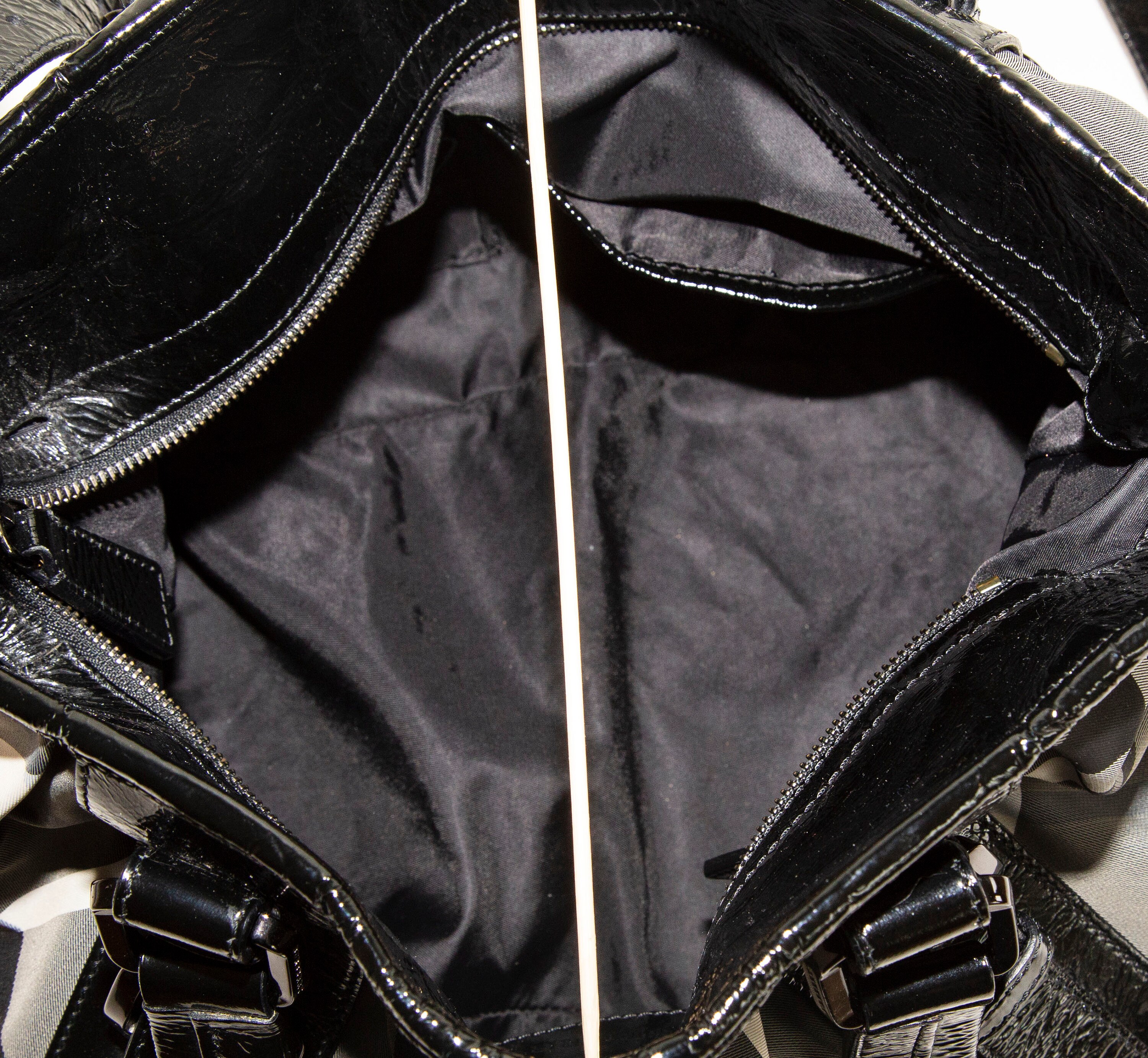 Burberry black patent leather handbag new arrivals