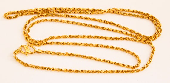 22 Karat Yellow Gold Necklace 16.2 Grams 74 CM Ve… - image 4