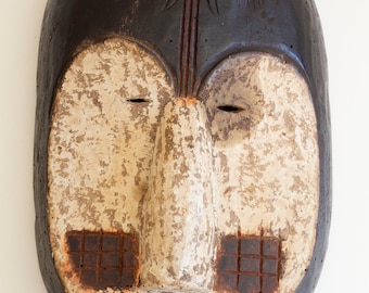 African Fang People Wooden Mask - Gabon - 20th C - 39 CM