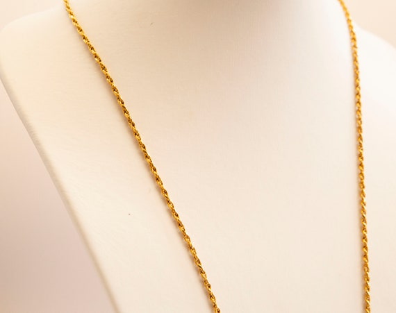 22 Karat Yellow Gold Necklace 16.2 Grams 74 CM Ve… - image 2