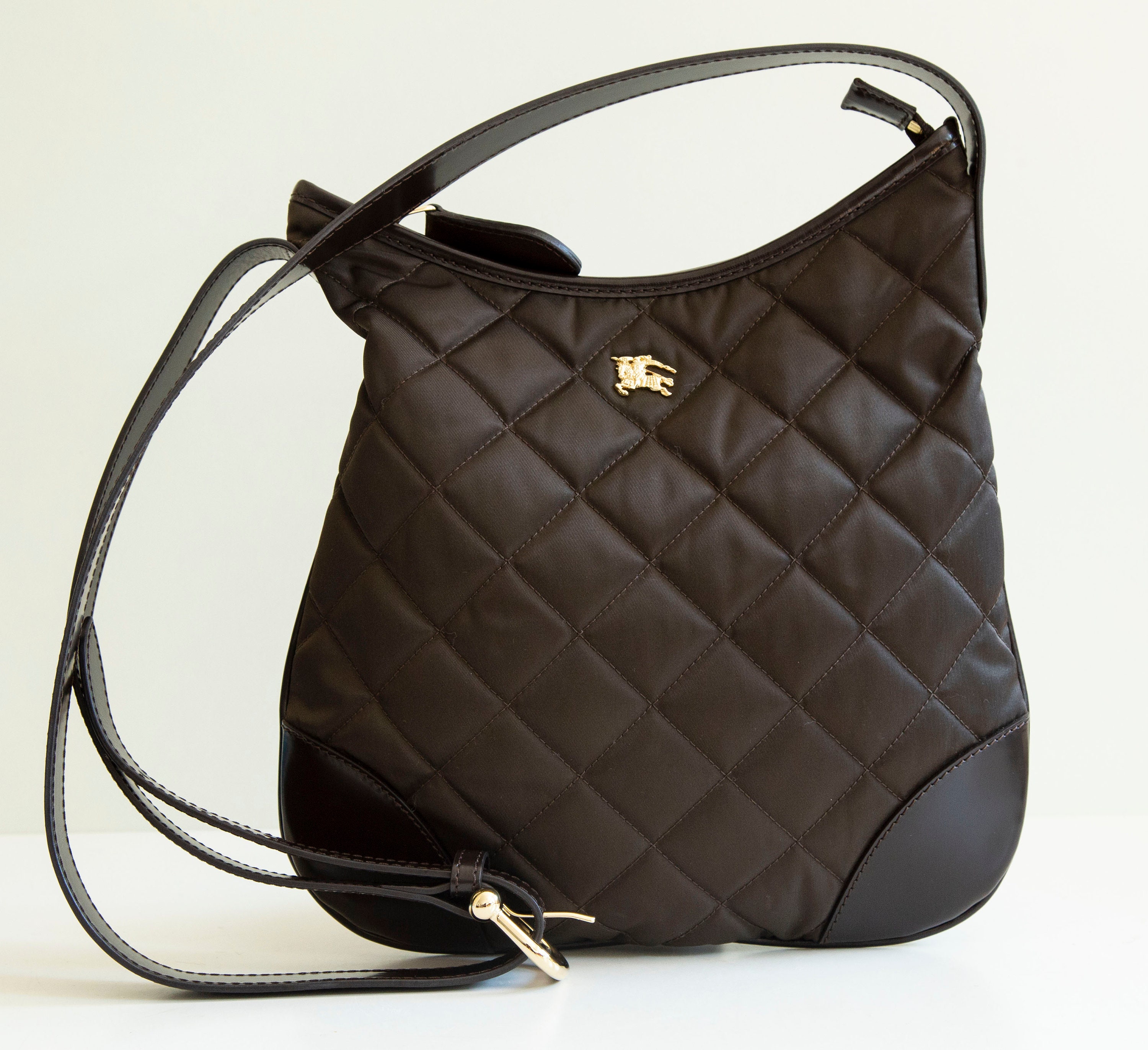 Leather crossbody bag Burberry Brown in Leather - 25113210
