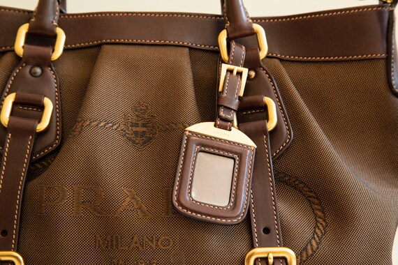 Prada 2 way leather bag top