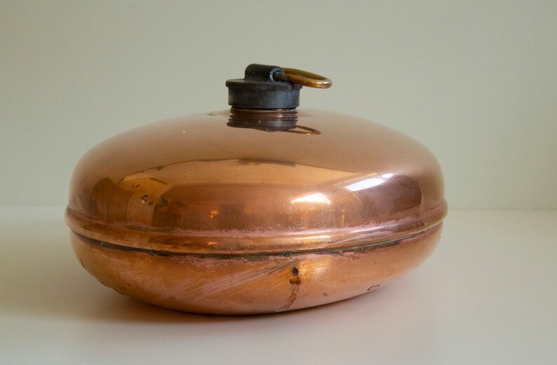 Vintage Red Copper Heater Bed Heater Zweiseitig Etsy