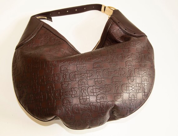 Gucci Leather Horsebit Hobo Bag Ivory