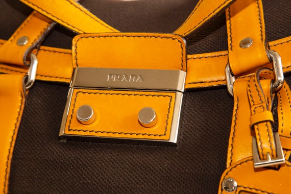 Prada Black/Silver Woven Leather Sound Crossbody Bag