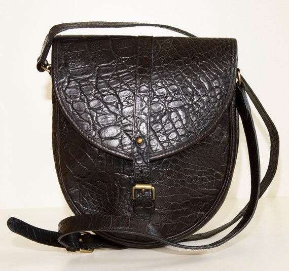 Vintage Mulberry Messenger Bag Cross Body Bag Black