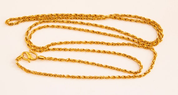22 Karat Yellow Gold Necklace 16.2 Grams 74 CM Ve… - image 3
