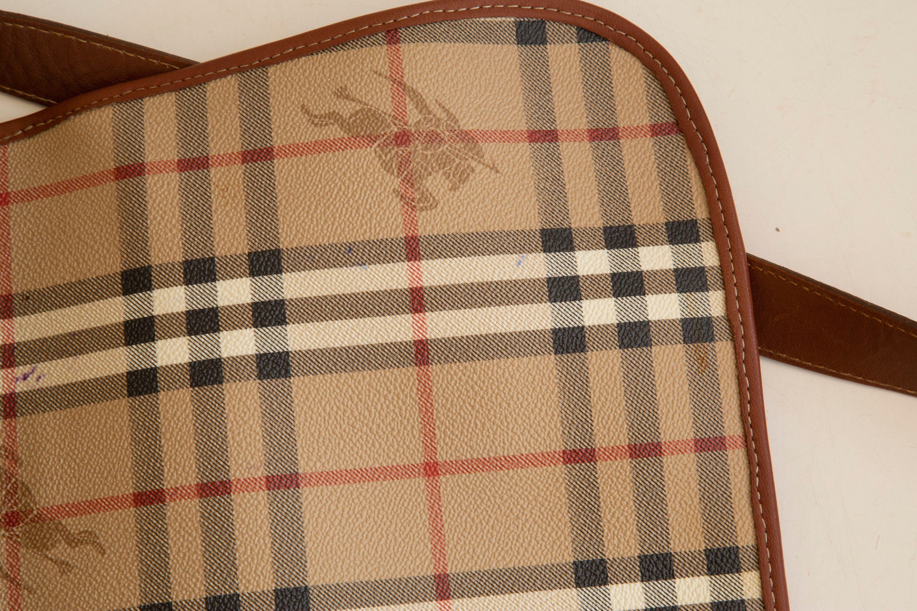 Burberry Classic Check Saddle Bag in Good Condition -  Canada