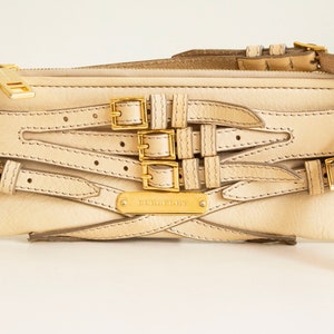 Burberry Bridle House Clutch Beige Leather in Very Good Condition Etsy
