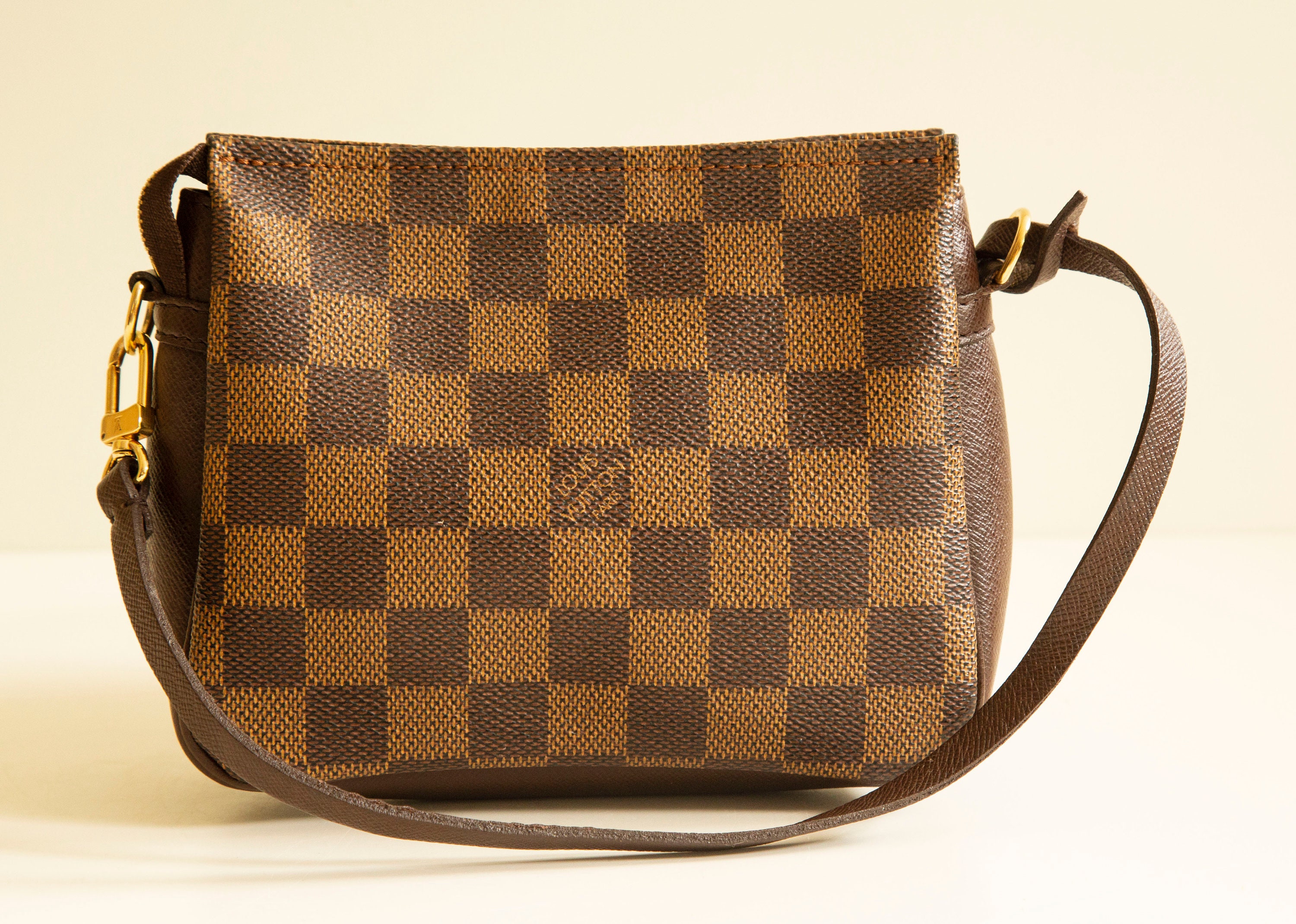 Vintage Louis Vuitton Damier Ebene Pochette Trousse Brown