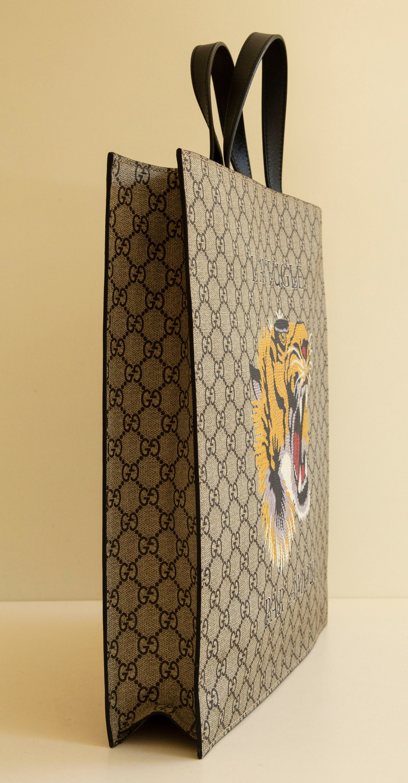 Gucci iPhone Case Supreme GG Tiger 7/8 Beige in Coated Canvas - US