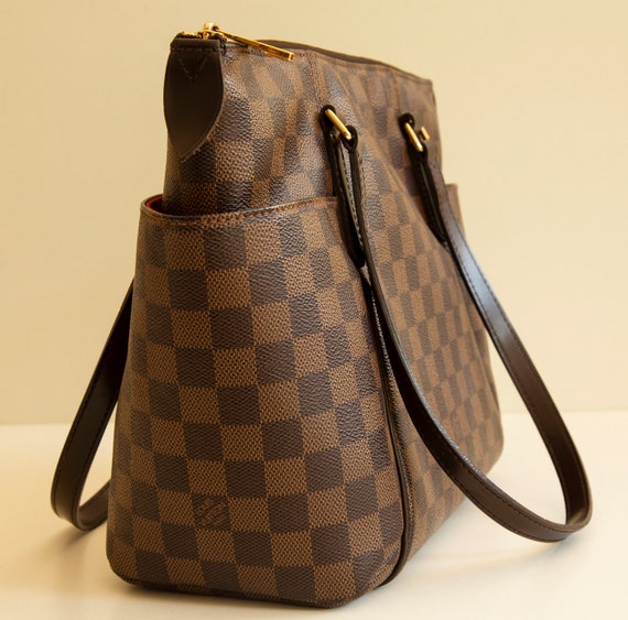 LOUIS VUITTON Totally PM Damier Ebene Shoulder Tote Bag Brown