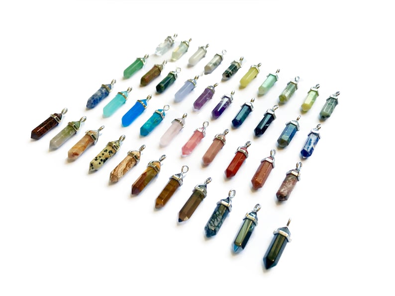 Crystal Pendant Necklace Healing Crystal Jewelry Crystal Etsy