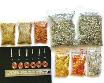 Orgone Organite Supplies Kit Metal Shavings Coils Crystals