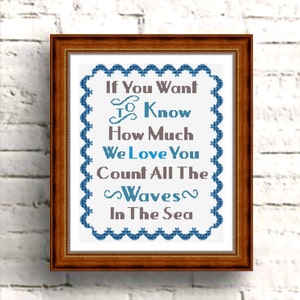 CROSS-STITCH-PATTERN-Quote, Instant download pdf