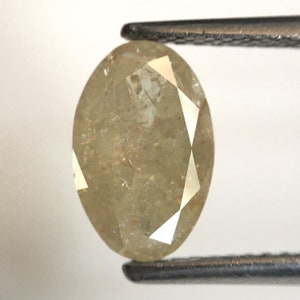 1.37 Ct Oval Salt and Pepper Diamond: Fancy Gray Brilliant Cut