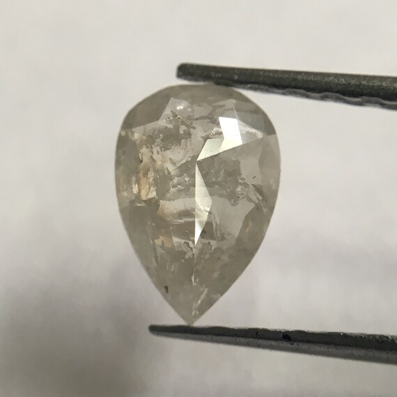 0.52 CTW 7,00 mm x 4,40 x 2,10 mm poire poire poire forme fantaisie gris Rose naturelle lâche Diamond Cut, poire diamant naturel à facettes lâche ddcb61 0.52 CTW 7,00 mm x 4,40 x 2,10 mm poire poire poire forme fantaisie gris Rose naturelle lâche Diamond Cut, poire diamant naturel à facettes lâche ddcb61