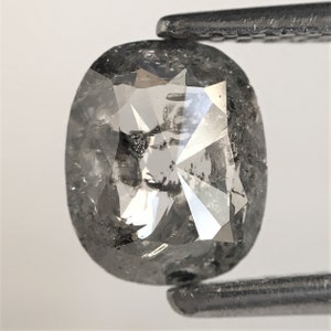 0.96 Ct Oval Salt and Pepper Diamond: Natural Loose Gemstone