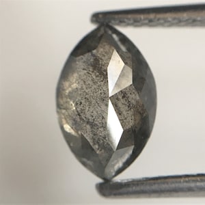 1.17 Ct Salt & Pepper Diamond: Marquise Rose Cut Loose Diamond