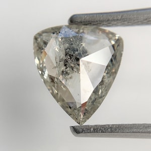 Diamante bianco taglio rosa triangolare da 1,15 ct: pietra preziosa naturale sfusa