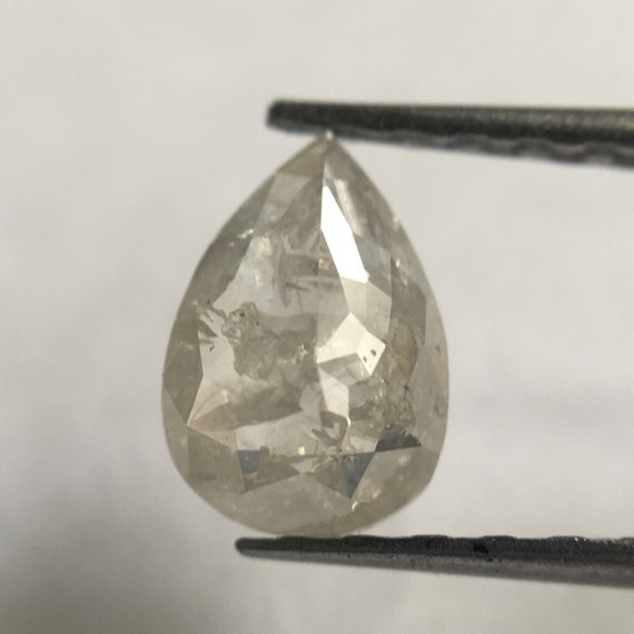 0.52 CTW 7,00 mm x 4,40 x 2,10 mm poire poire poire forme fantaisie gris Rose naturelle lâche Diamond Cut, poire diamant naturel à facettes lâche ddcb61 0.52 CTW 7,00 mm x 4,40 x 2,10 mm poire poire poire forme fantaisie gris Rose naturelle lâche Diamond Cut, poire diamant naturel à facettes lâche ddcb61