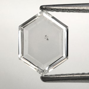 0,76 ct Diament w szlifie portretowym, sześciokątny: biały, luźny diament SI2