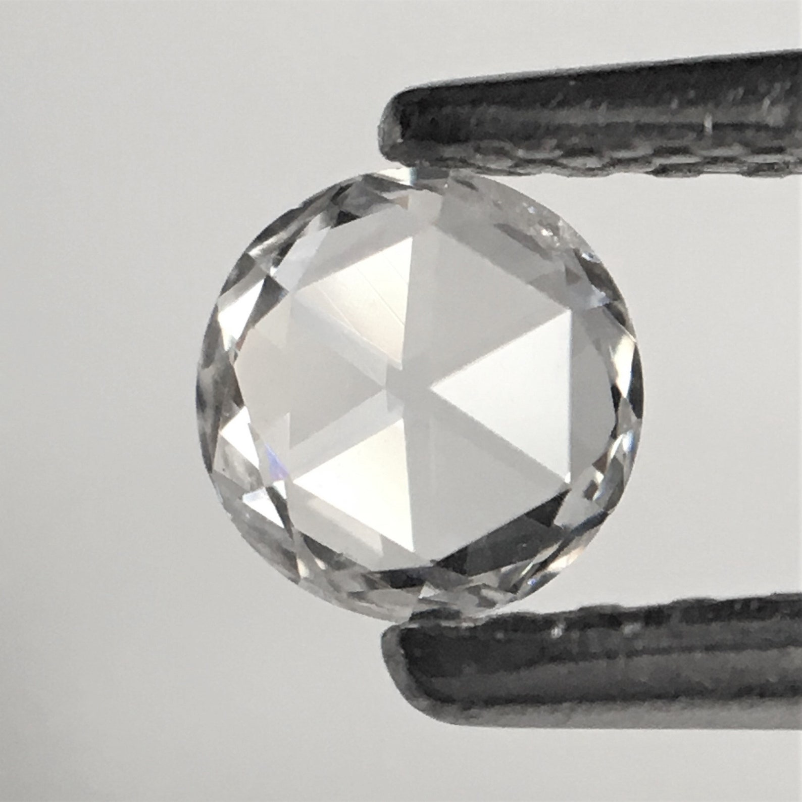 0.18 Ct Round Rose Cut Natural Diamond F/G color 4.15 mm x Etsy