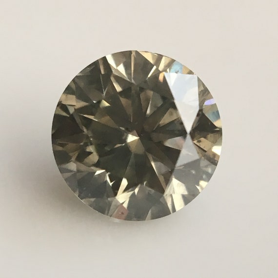 0.42 Ct Brownish Gray Natural Diamond 4.64 Mm X 2.98 Mm Round