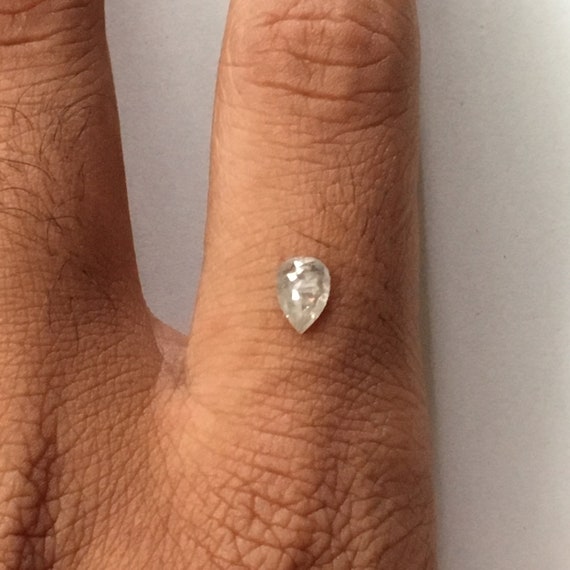 0.52 CTW 7,00 mm x 4,40 x 2,10 mm poire poire poire forme fantaisie gris Rose naturelle lâche Diamond Cut, poire diamant naturel à facettes lâche ddcb61 0.52 CTW 7,00 mm x 4,40 x 2,10 mm poire poire poire forme fantaisie gris Rose naturelle lâche Diamond Cut, poire diamant naturel à facettes lâche ddcb61