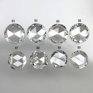 0.42 Ct To 0.60 Ct White round rose cut natural loose diamond, 5.56 mm to 6.38 mm G/H Color VS Clarity Natural Diamond SJ39/83 to SJ39/90