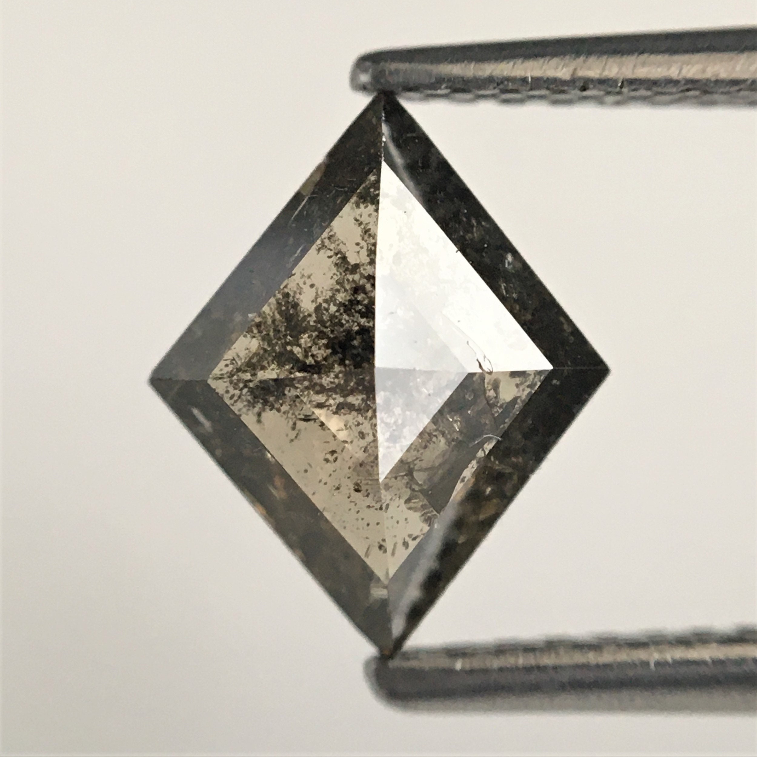 1.08 Ct Kite Shape Natural Loose Diamond Salt and Pepper 9.11 Etsy