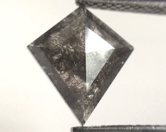 Vliegervorm zout- en peperdiamant: 1,29 kt natuurlijke losse diamant