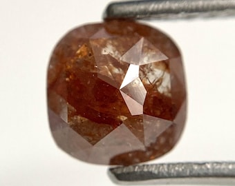 1.21 Ct Cushion Shape Brown Color Natural Loose Diamond 6.70 mm X 6.50 mm X 2.74 mm Natural Loose Diamond SJ44/58