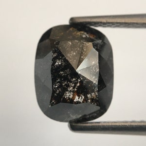 2.25 Ct Salt and Pepper Oval Loose Diamond: Natural Gray Diamond