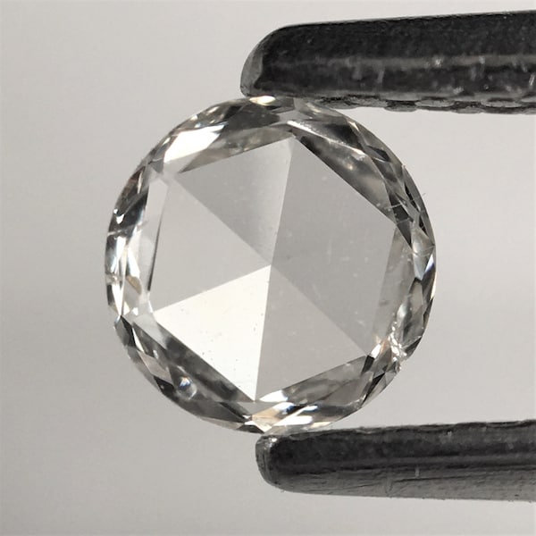 Diamante natural de talla rosa redonda de 0,17 ct color F/G 4,10 mm x 1,08 mm, claridad VS1 Diamante suelto natural de talla rosa blanca para joyería AJ08/05