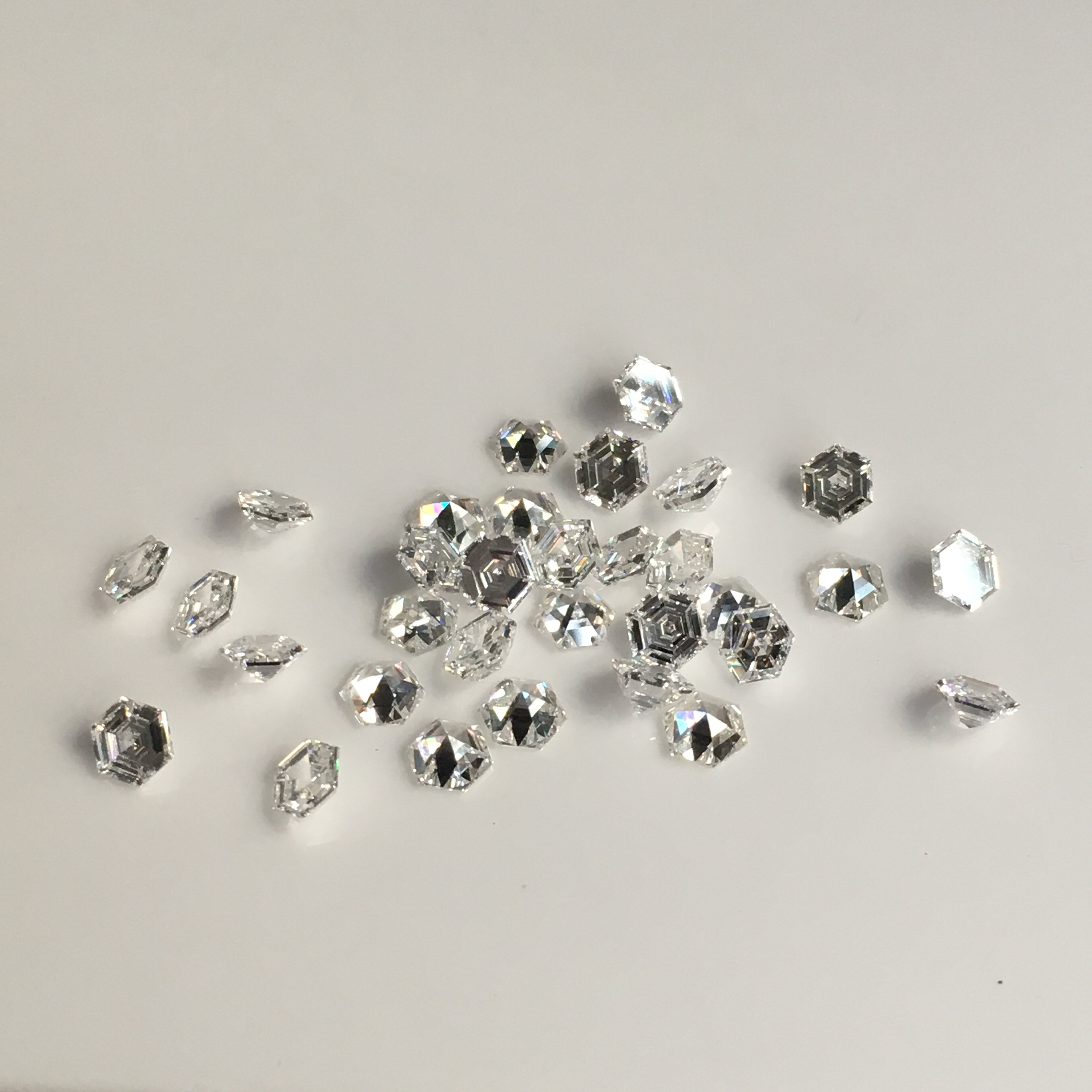 Natural Loose Diamond Hexagon Shape F-G Color VS Clarity 4.00 | Etsy