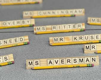 Personalized Scrabble Name Plate