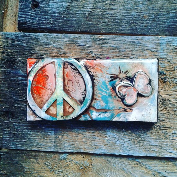 Positive Wall Art Inspirational Decor Polymer Clay Image 0
