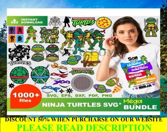 Ninja Turtle bundel SVG, trending SVG, Ninja SVG